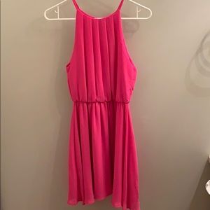 Hot pink dress